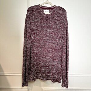 American Eagle Burgundy Crew Neck Big & Tall Mens Heavy Sweater - Medium Tall MT